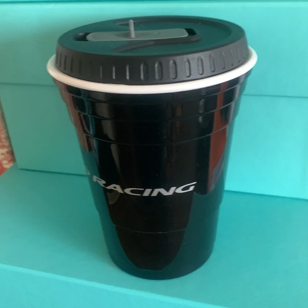 Ford Racing Black Travel Mug new
